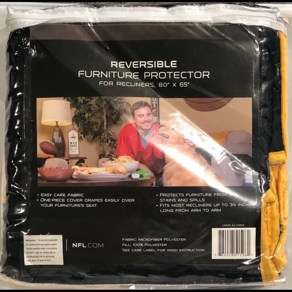 COPY - NFL Reversible furniture protector - for recliners