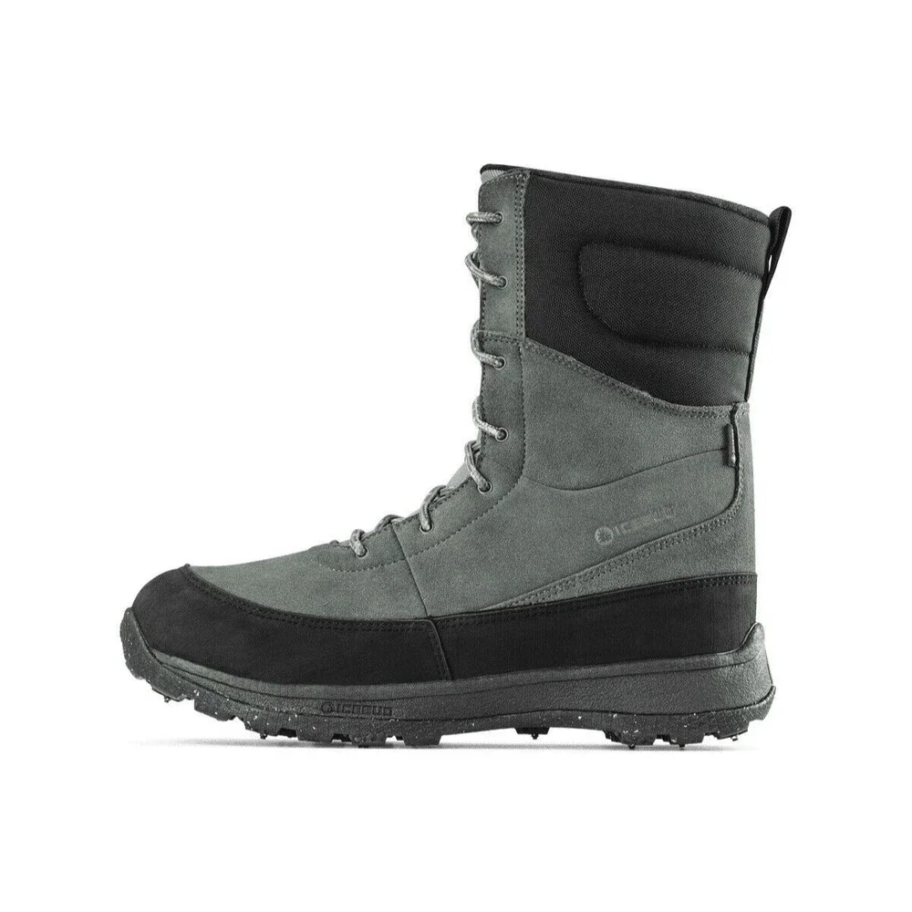 New ICEBUG Torne 2 Men SNOW BOOT Sz 10.5 BUGrip GTX PineGrey Leather Lightweight