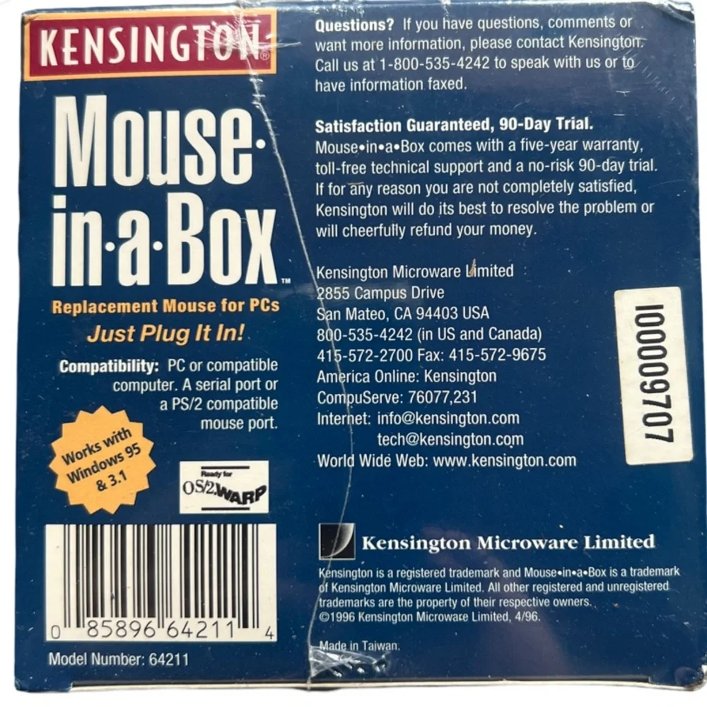 Kensington White Computer Mouse