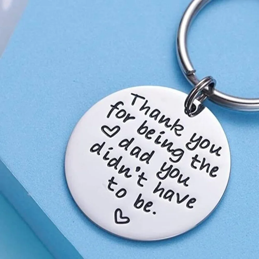 Stepfather of the Bride Wedding Bridal Dad-Daughter Love Keychain Gift B…