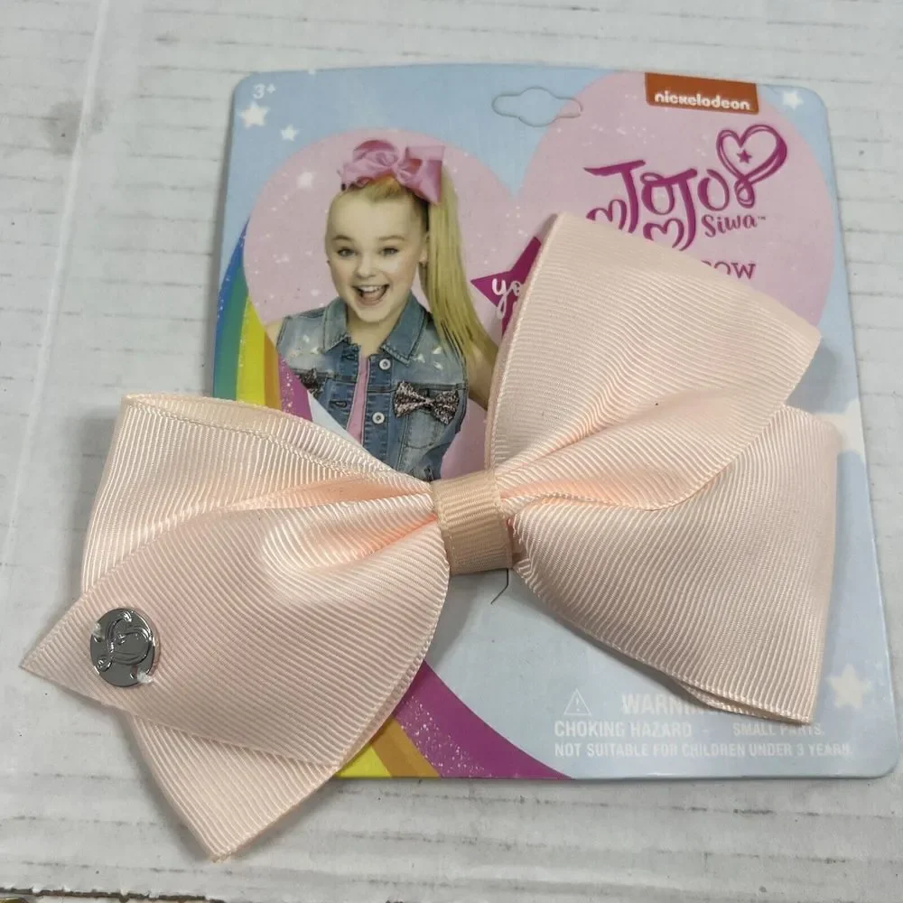 Nickelodeon JoJo Siwa Girls Signature Collection Basic Hair Bow Clip Peach