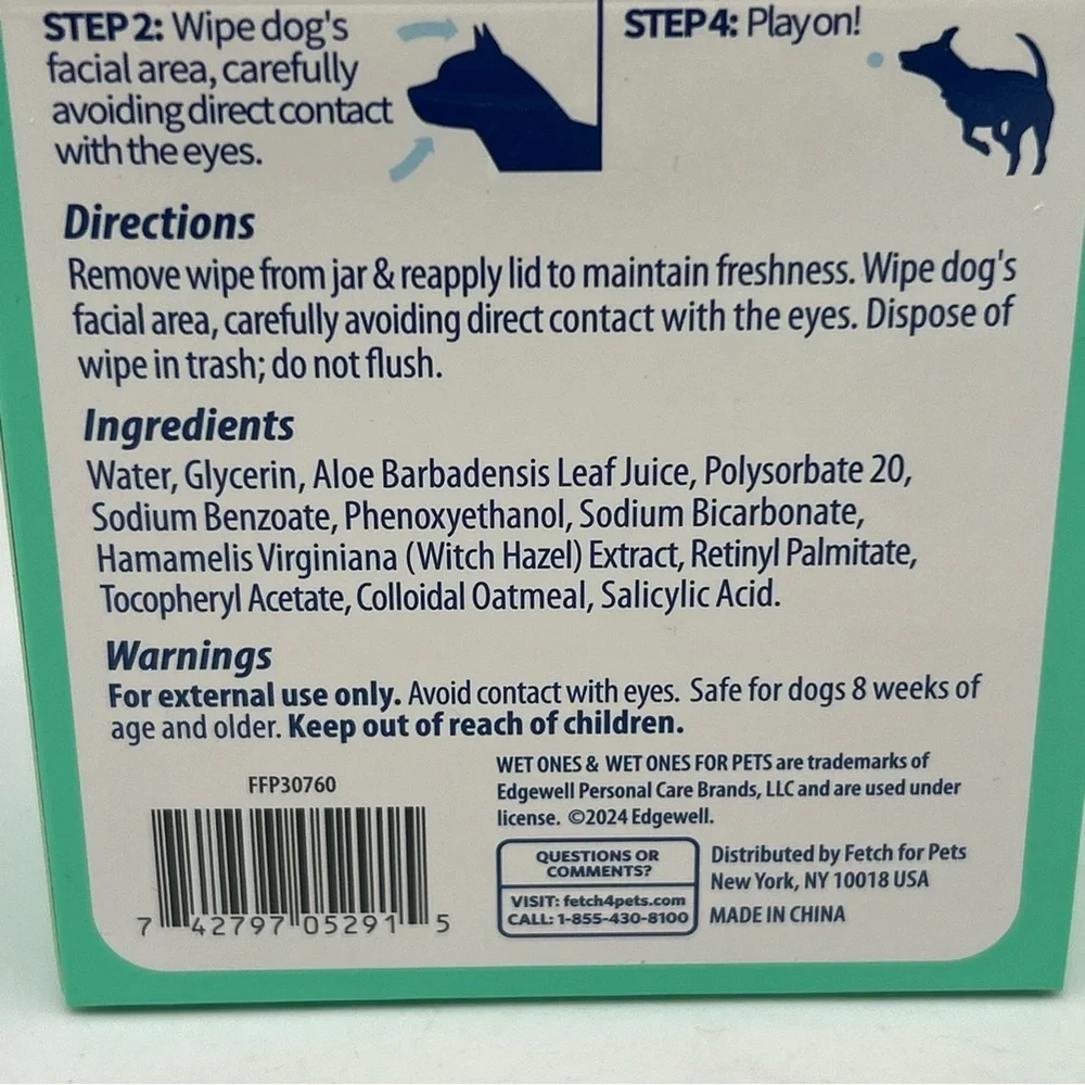 Wet Ones for pets packs wet