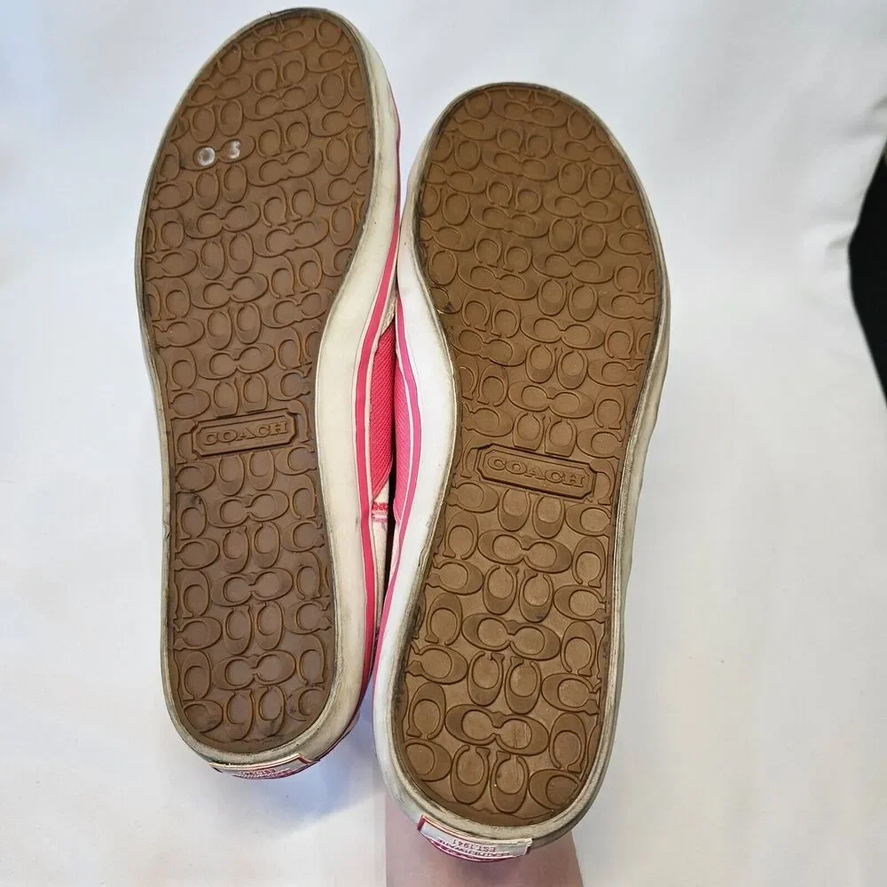 Coach Womens Kaycee Multicolor Poppy Monogram Slip On Shoes Size 7.5B Comfort