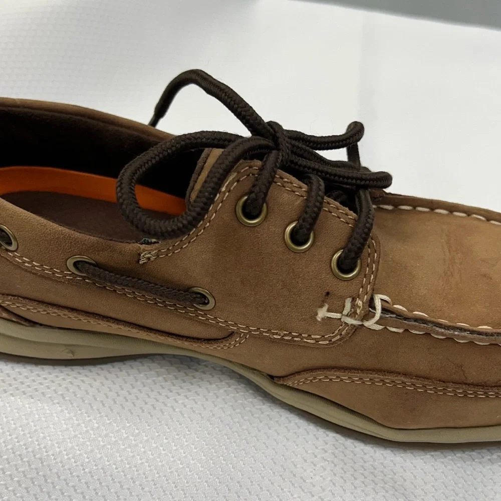 Rockport Works Tan Boat Shoes 8W