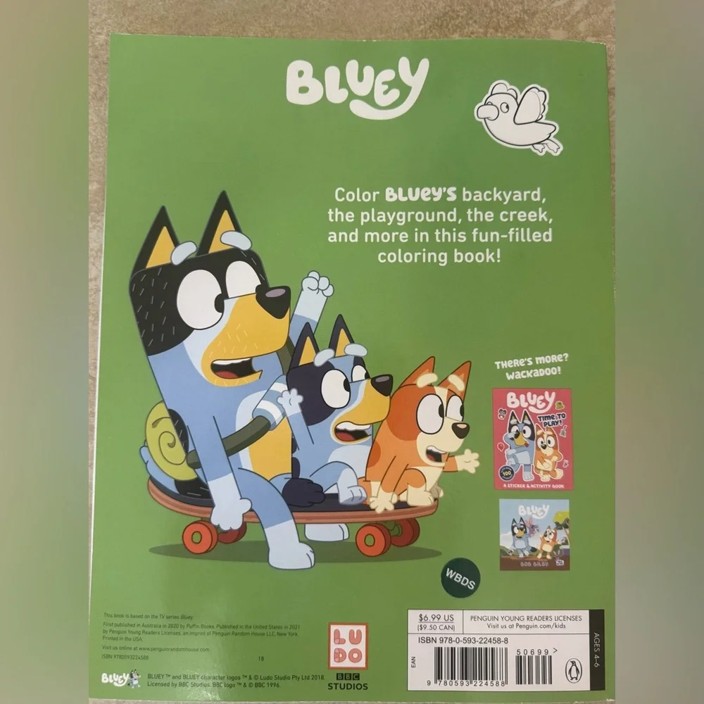 Bluey Plush, Where's Bluey Activity Book, Magnetic Play Set, Crayons,