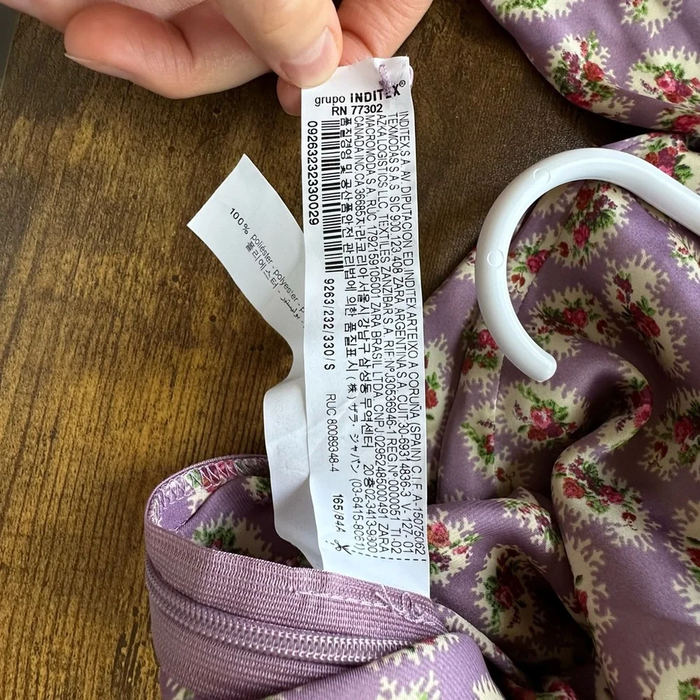 Zara gathered floral