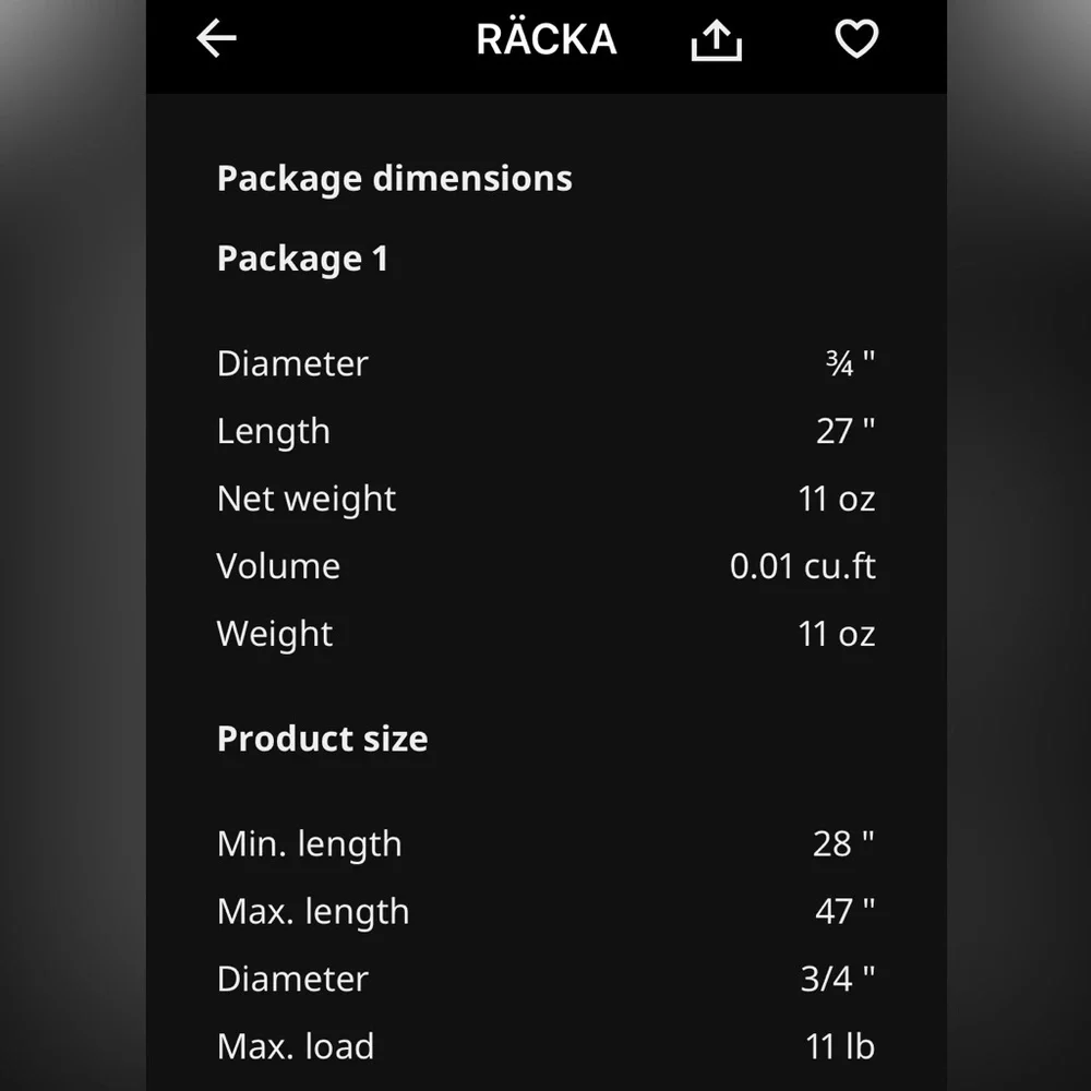 IKEA sleek black