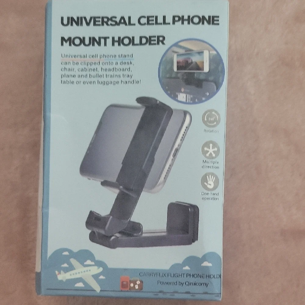 Universal Cell Phone Mount Holder - Black