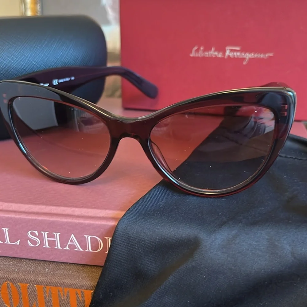 Salvatore Ferragamo SF930S 606 Bordeaux Cat Eye Sunglasses NWT