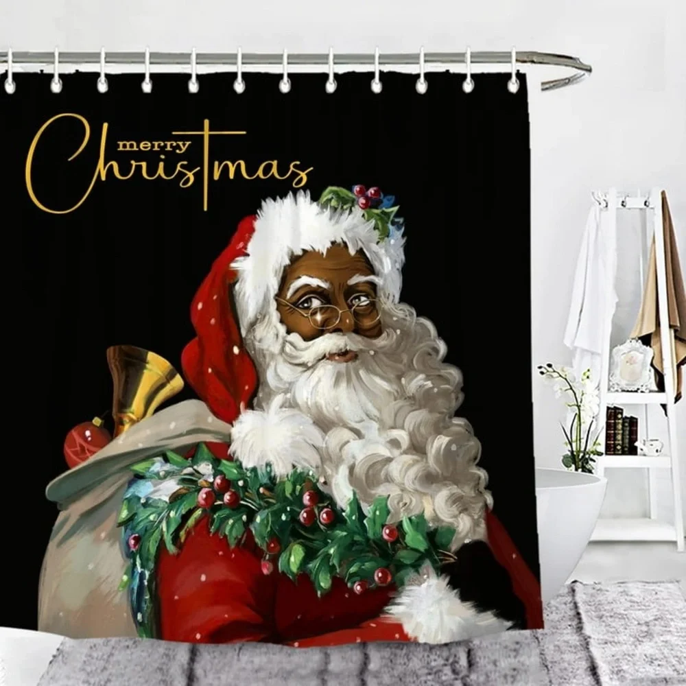5pc Christmas Santa Bathroom Set