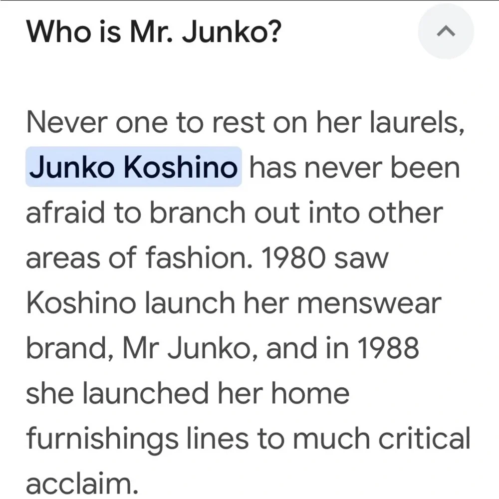 MR.JUNKO 1980’s collector