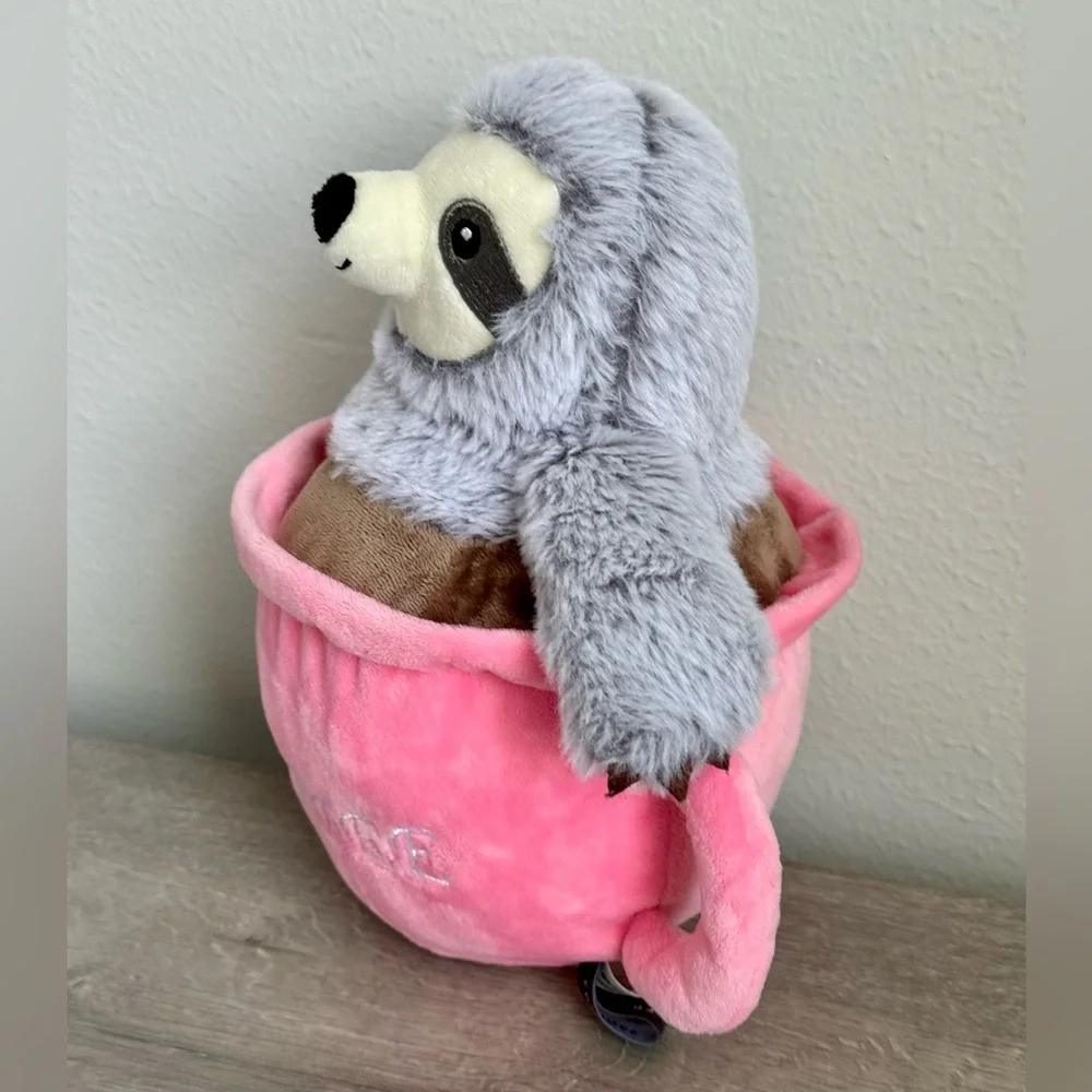 Fringe Studio Slow' Down for Summer Sloth Pet Toy, Sloffee. Toy has a very