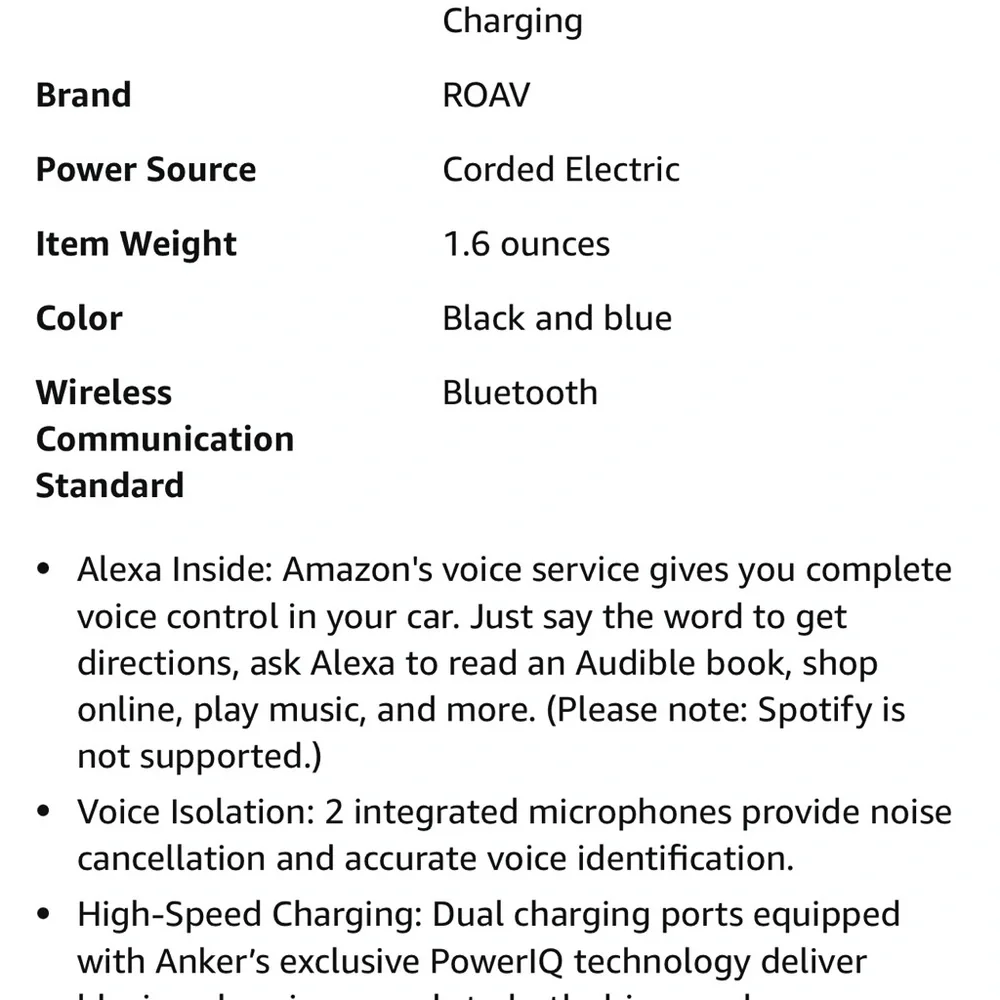 N/A roav bluetooth