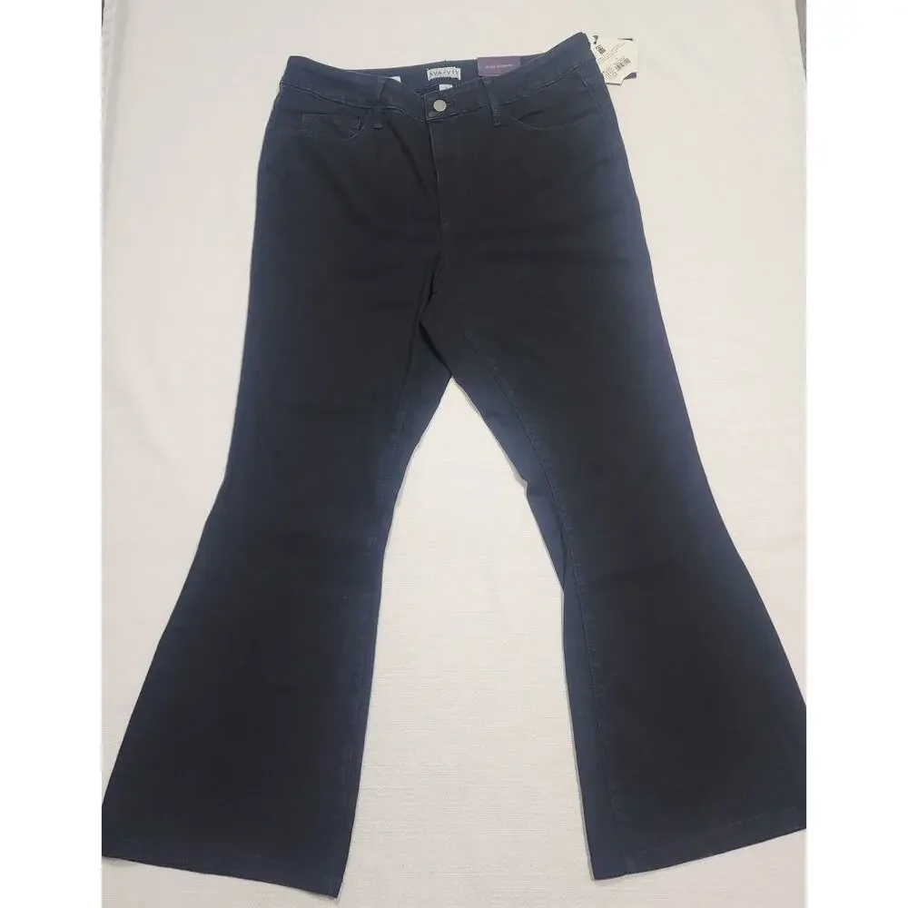 AVA & VIV Women's High rise flare jeans 17 W36''x L43''