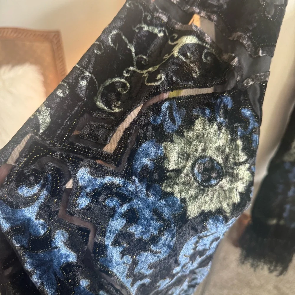 Vintage black velvet