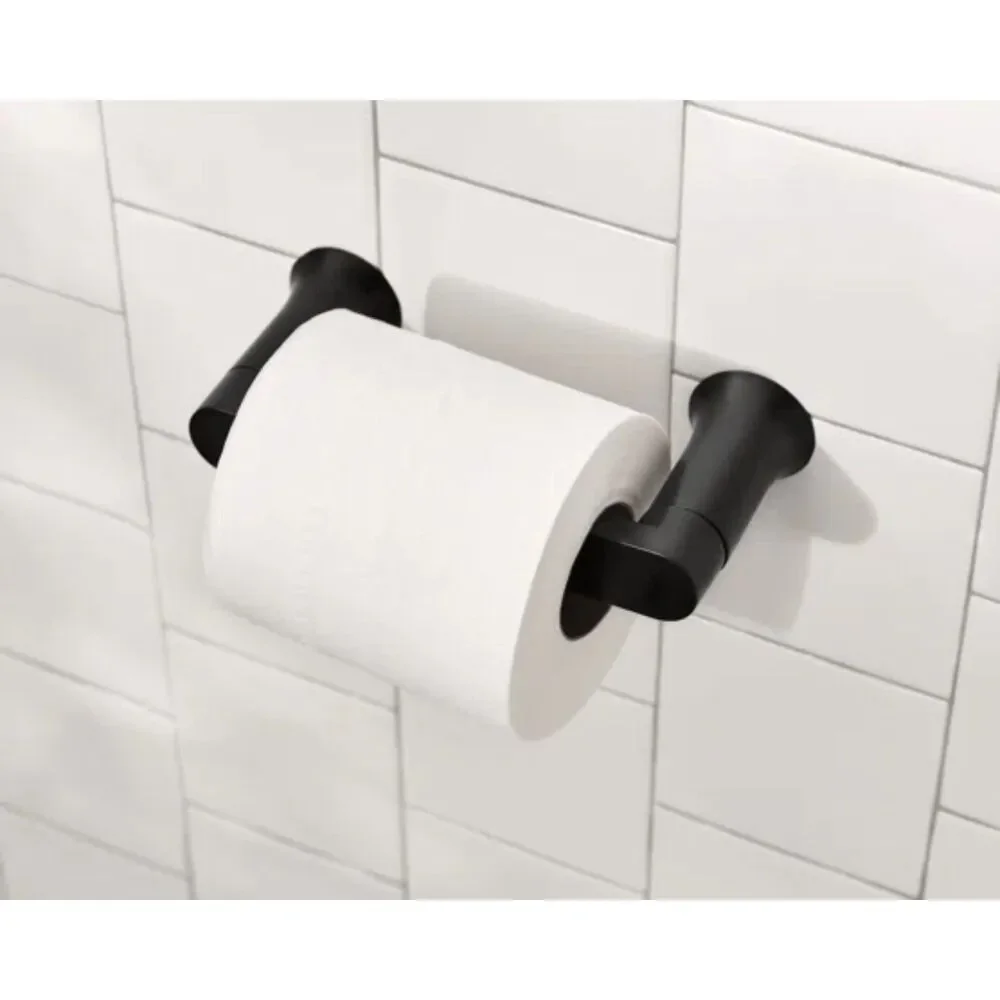 Moen Genta LX Pivoting Toilet Paper Holder Matte Black BH3808BL NEW