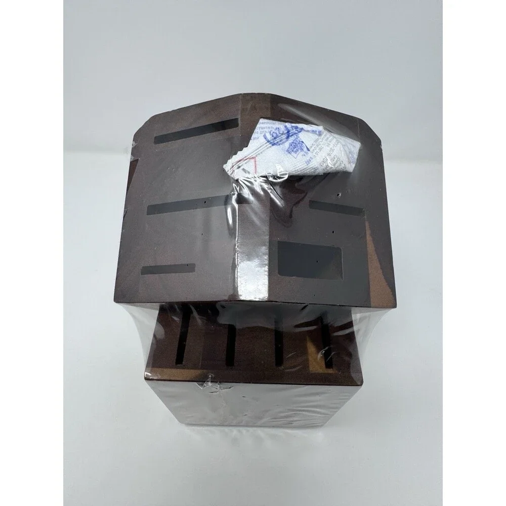 NEW Cangshan Solid Walnut Knife Block 10 Slot 