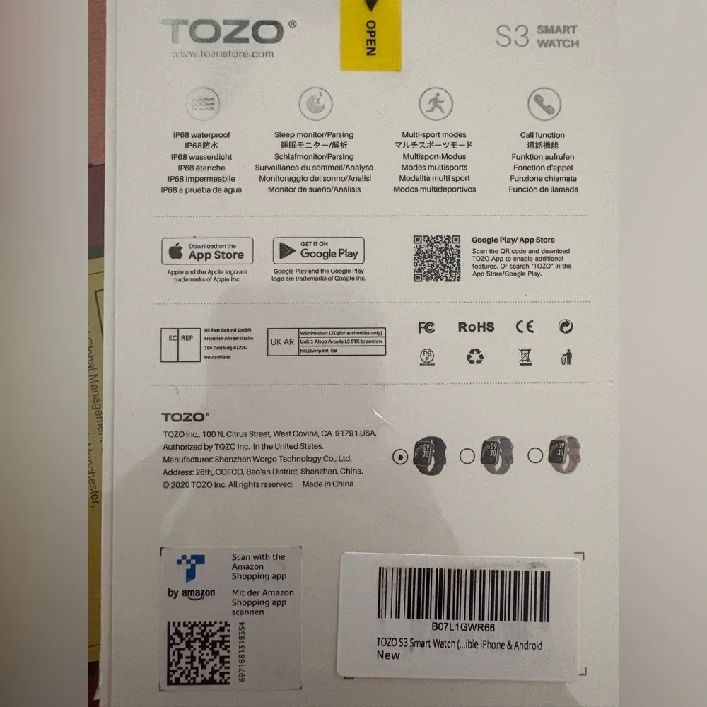tozo image shows