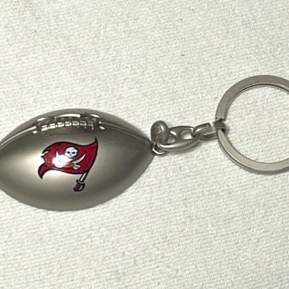 Tampa Bay Buccaneers NFL Football Shaped Key Chain Key Ring 4