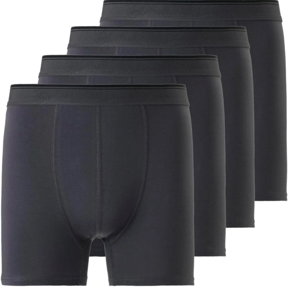 Mody Men's Boxer Briefs  4 Pack Striped Smokey Grey  size XXXL - 3X Large