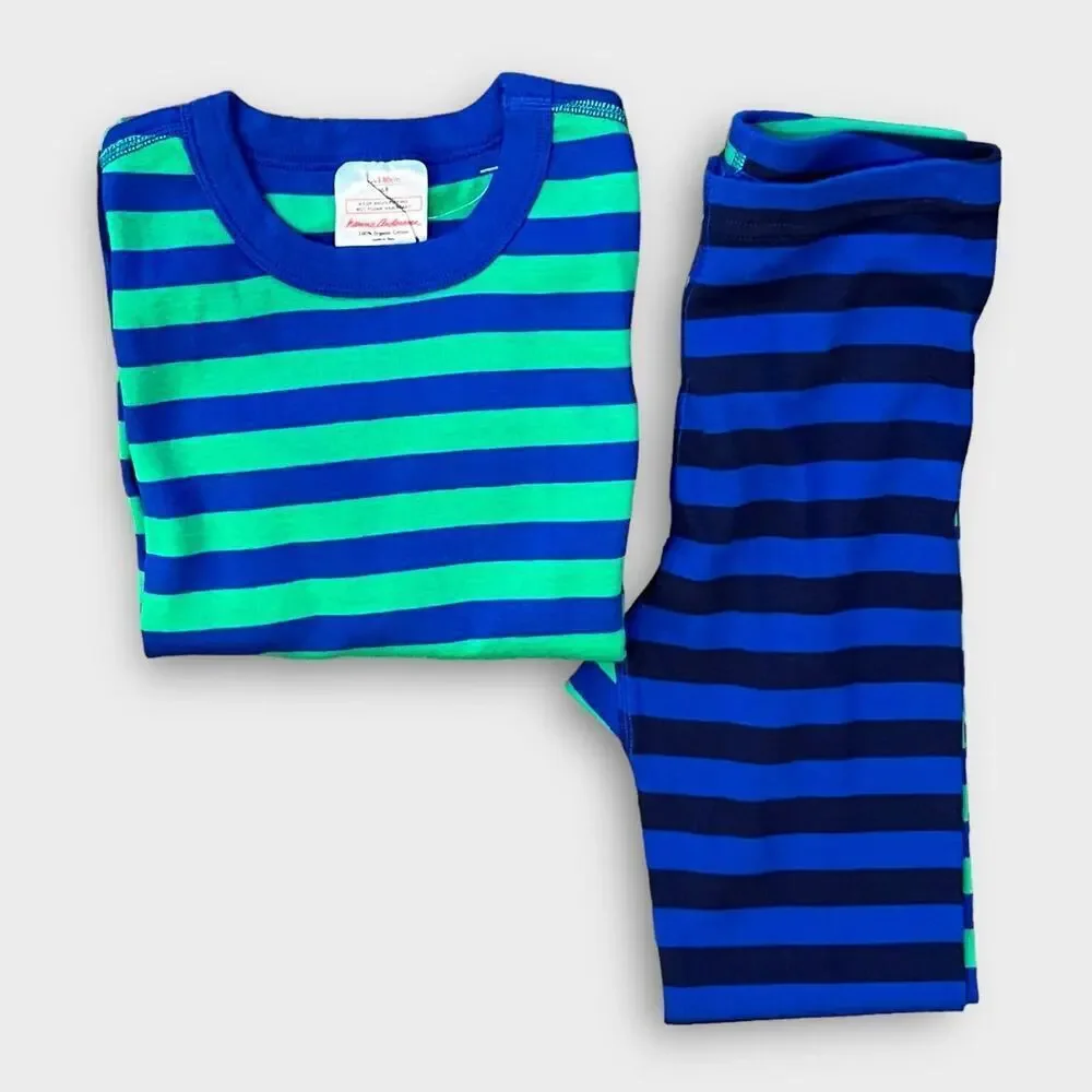 Hanna Andersson striped boys long sleeve pajama set Size US/8