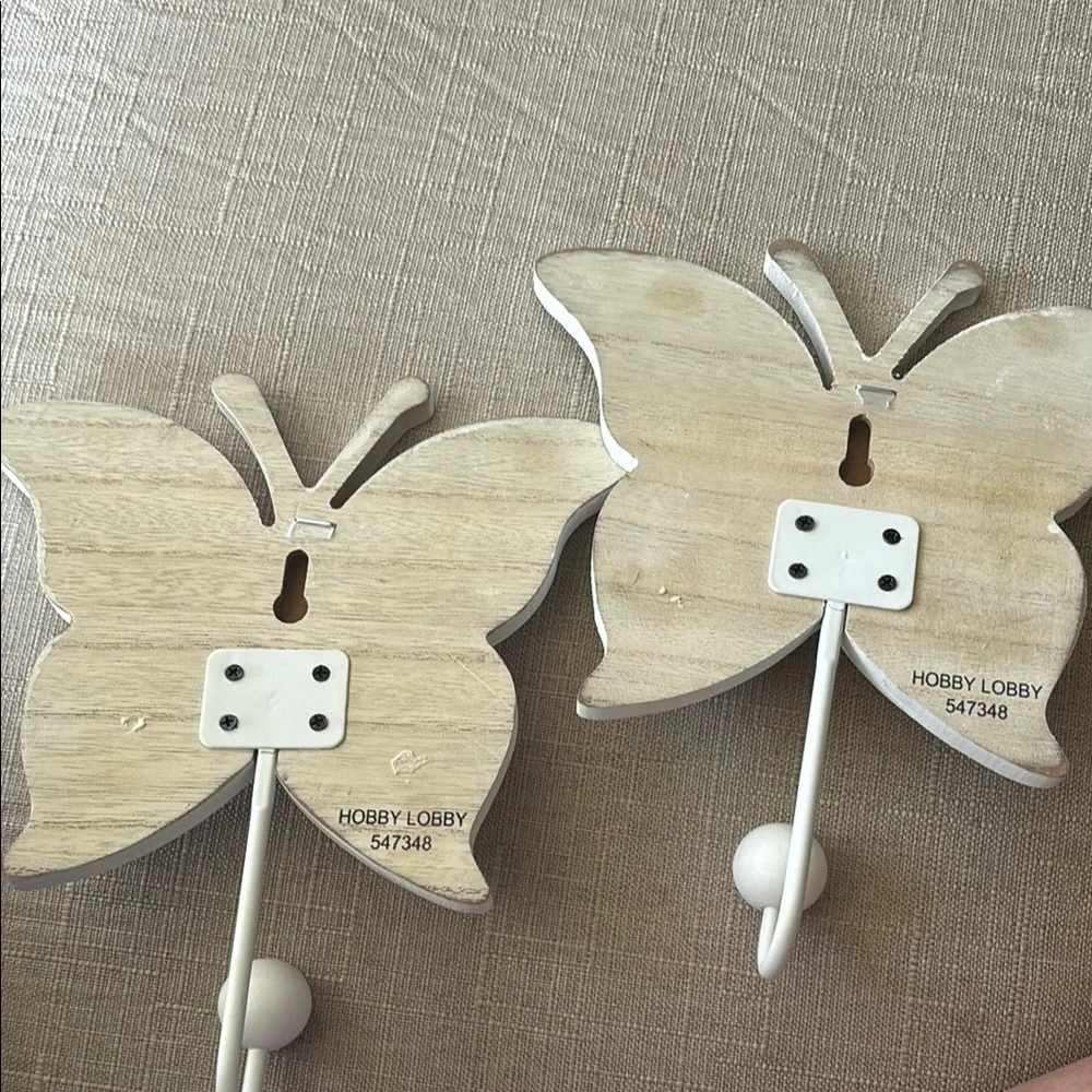 Hobby Lobby White Butterfly Wall Hooks