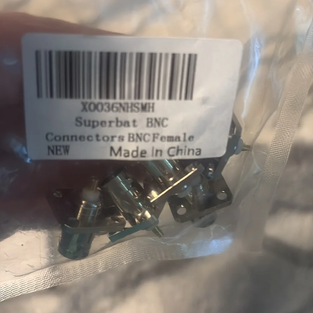 BNC Connectors - Silver 5 pack