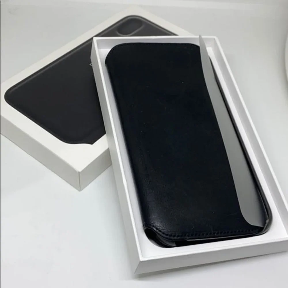 Apple black leather