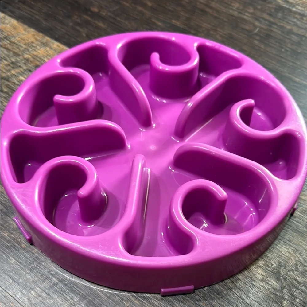 Interactive Purple Dog Slow Feeder Bowl. NWOT