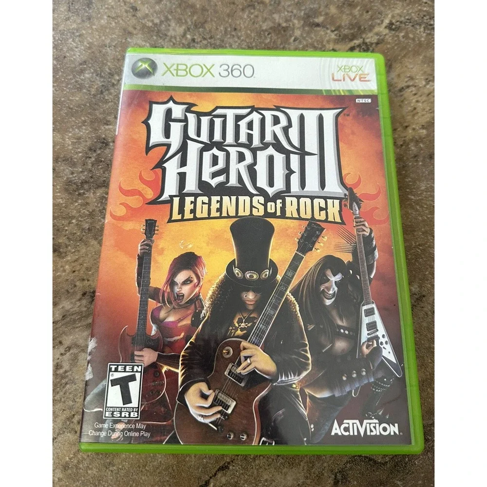 Guitar Hero 3 III: Legends Of Rock (Microsoft Xbox 360) *No Manual*