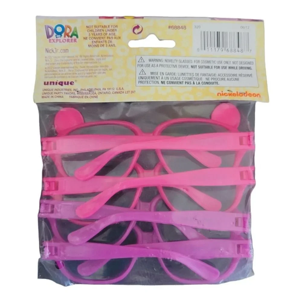 Nickelodeon Dora The Explorer Party Favor 4 Pink Purple Sunglasses
