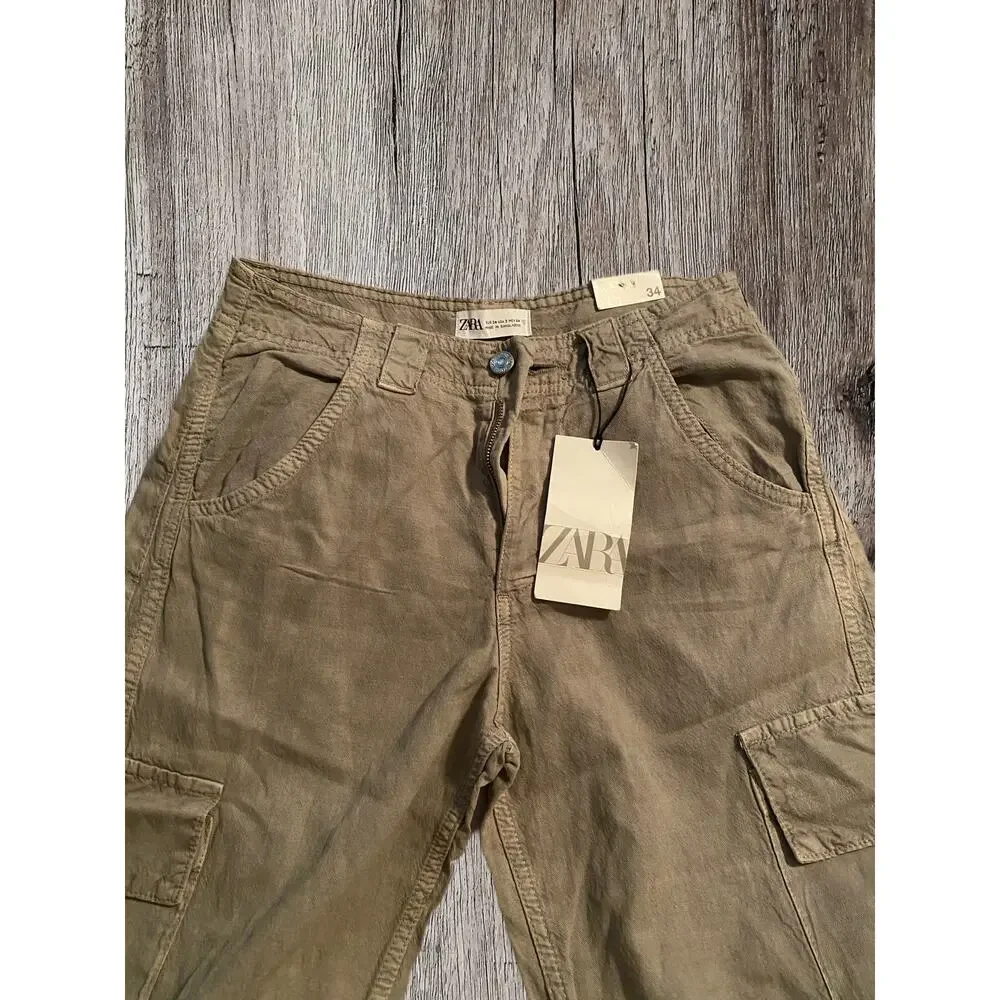Zara cargo linen