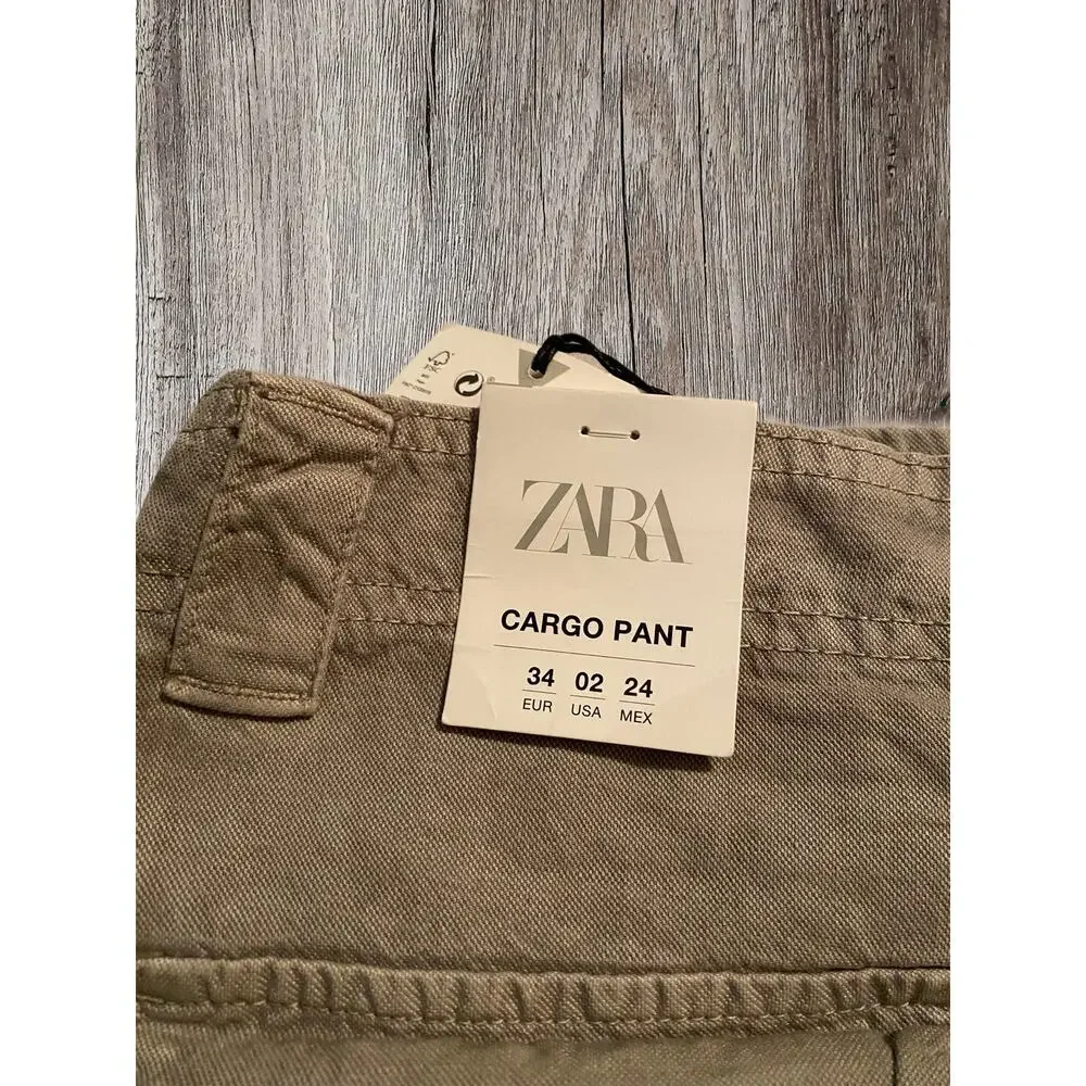 Zara cargo linen