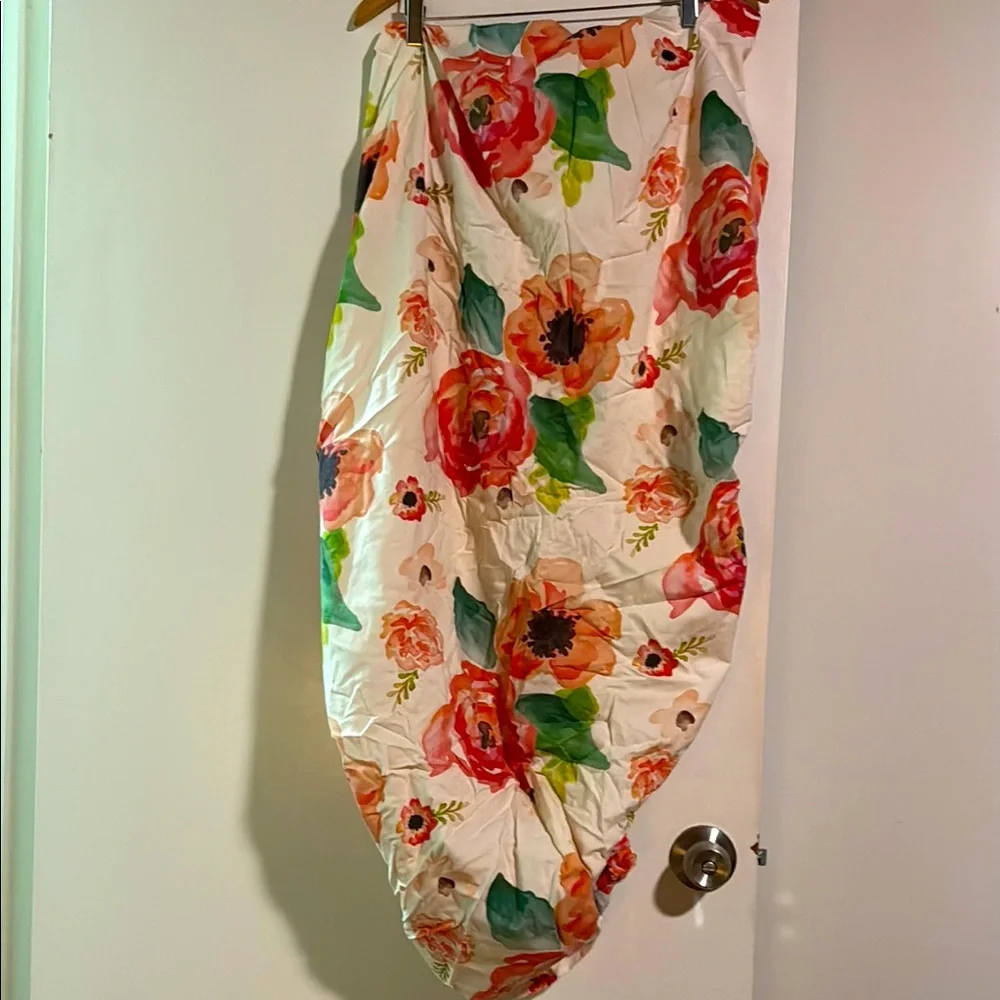 Handmade, Etsy Floral Print crib sheet