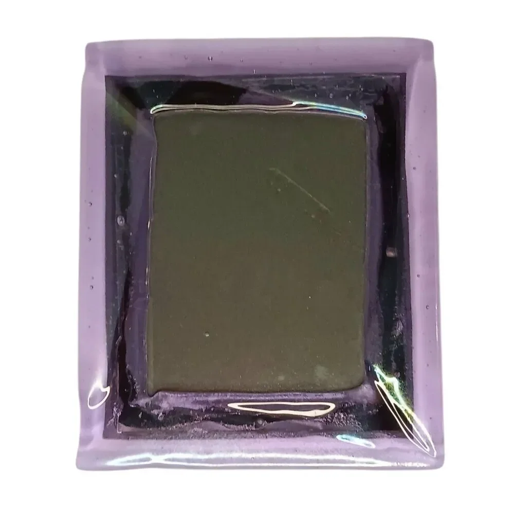 Purple Two Toned Art Glass Picture Frame Handmade Signed O'Shea 6