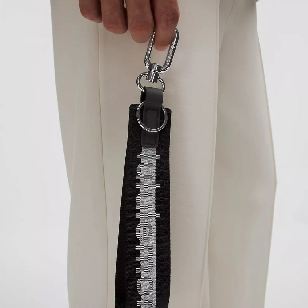 Lululemon Never Lost Keychain Reflective- Black/White