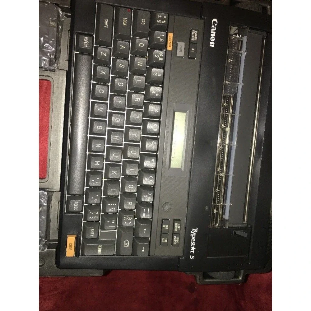 Canon S-50 Portable Electronic Typewriter Battery Powered Vintage