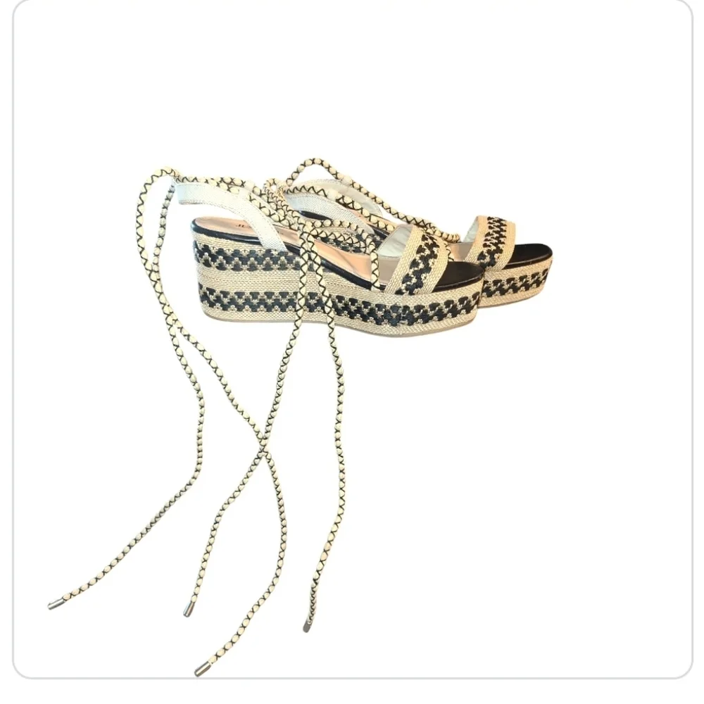 JustFab strappy wedge