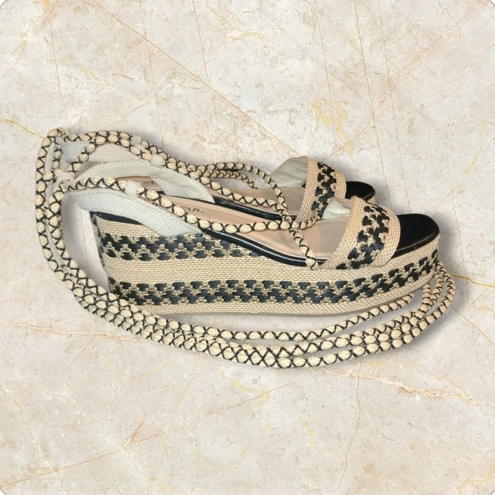 JustFab strappy wedge