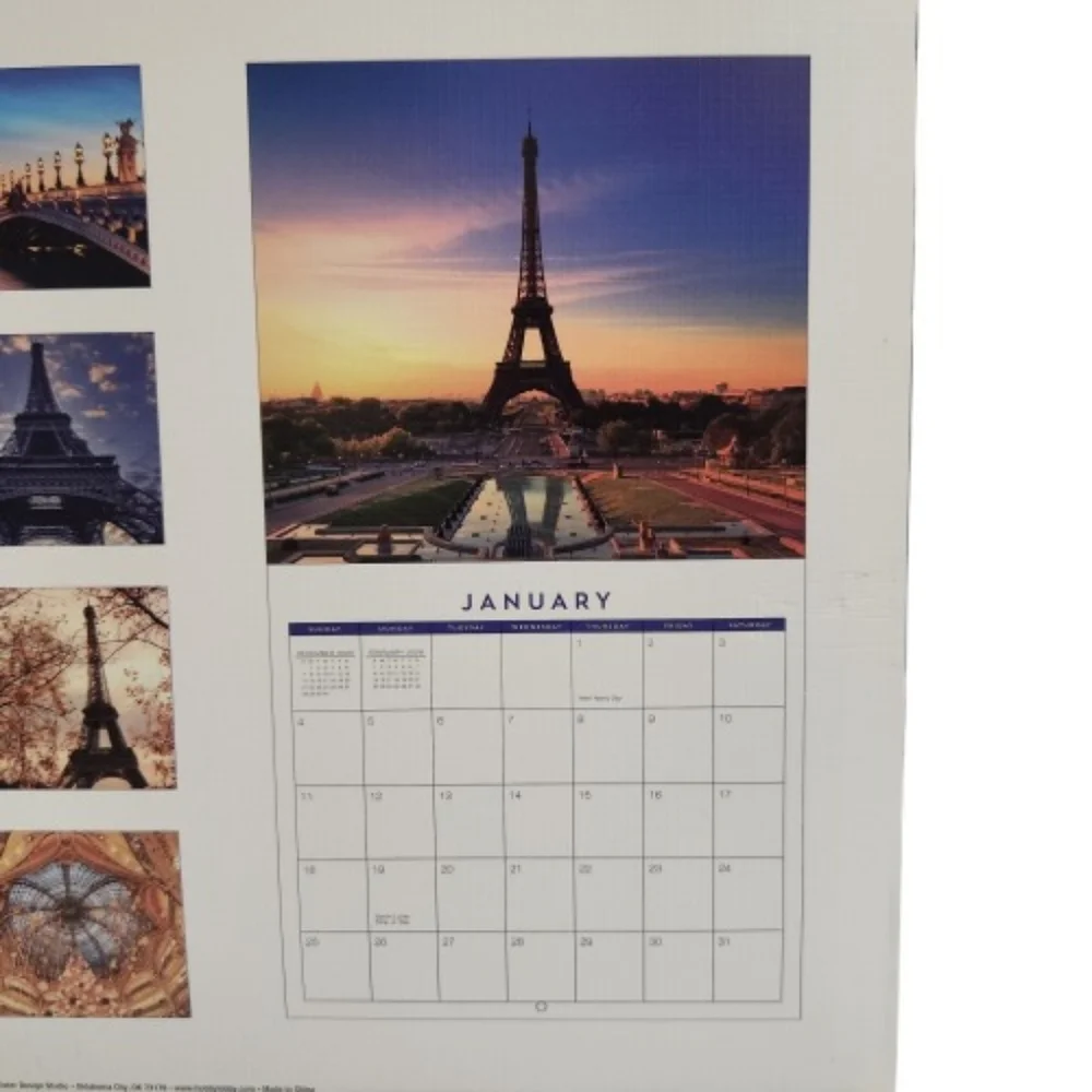 🆕️⬇️AN EVENING IN PARIS 2026 MONTHLY WALL CALENDAR