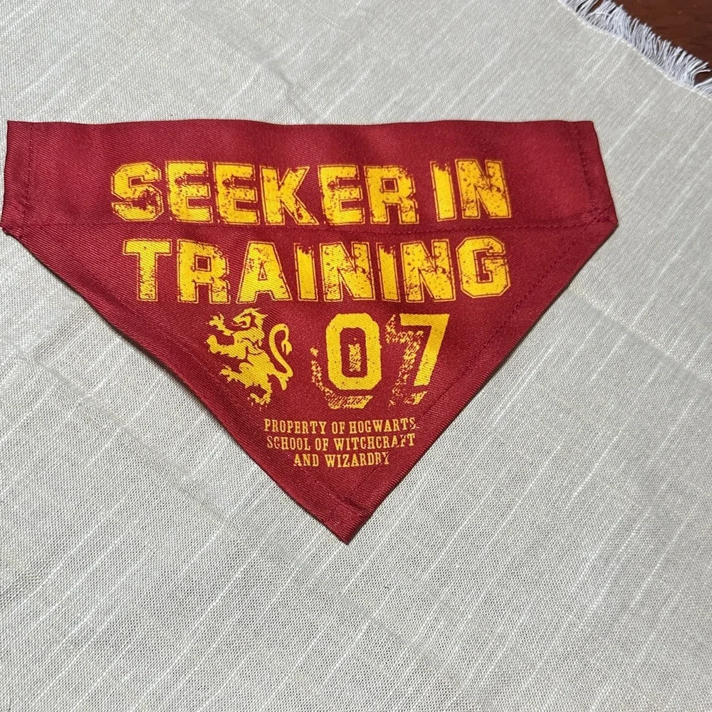 Harry Potter Pet Gift Set with Red Bandana and seeker ball
