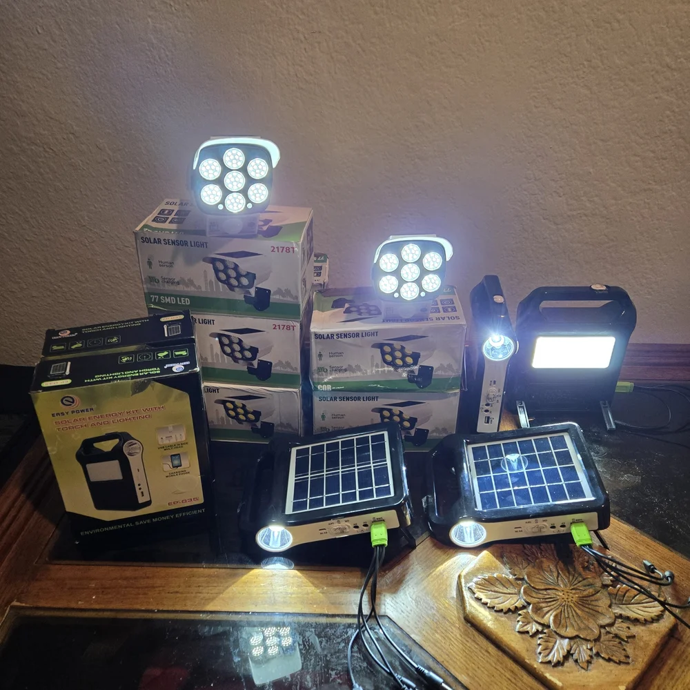 Solar Sensor LED Lights with Panels