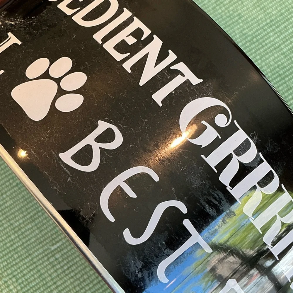 Black and White Dog Treat Tin