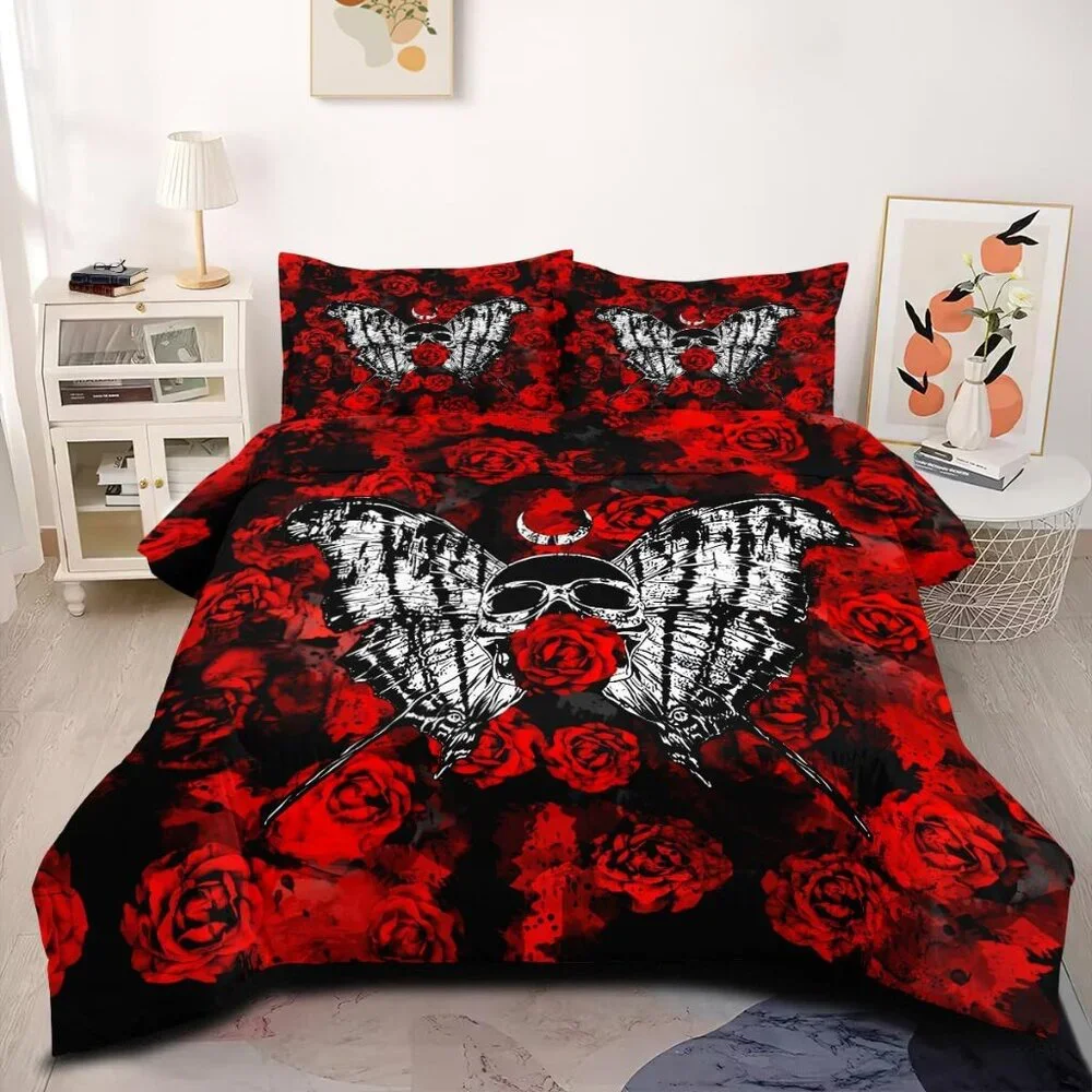 Romantic Roses Comforter Set Queen Sz