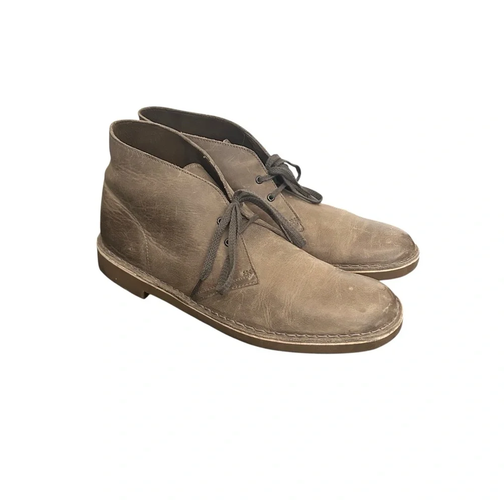 Clarks Men’s Bushacre 2 Chukka Boots 26130579 Brown Leather Size 11