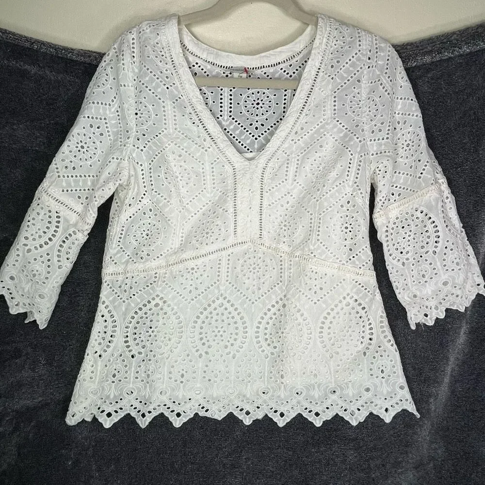 Sundance Belle Du Jour eyelet top size Medium