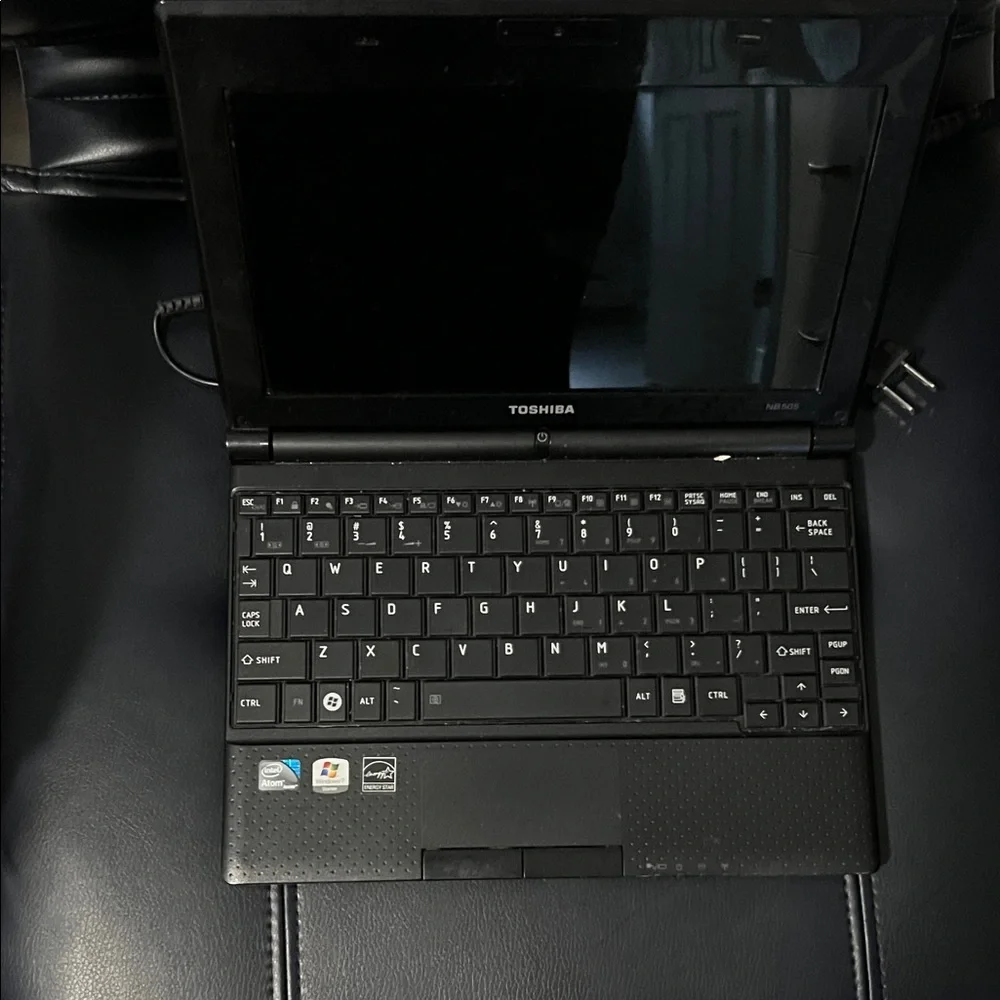 Toshiba Small Laptop with Power Adapter