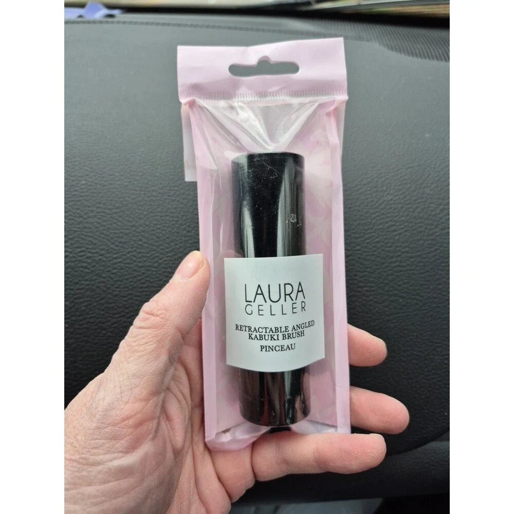 New In Package Laura Geller Retractable Angled Kabuki Brush Loose Pressed Powde