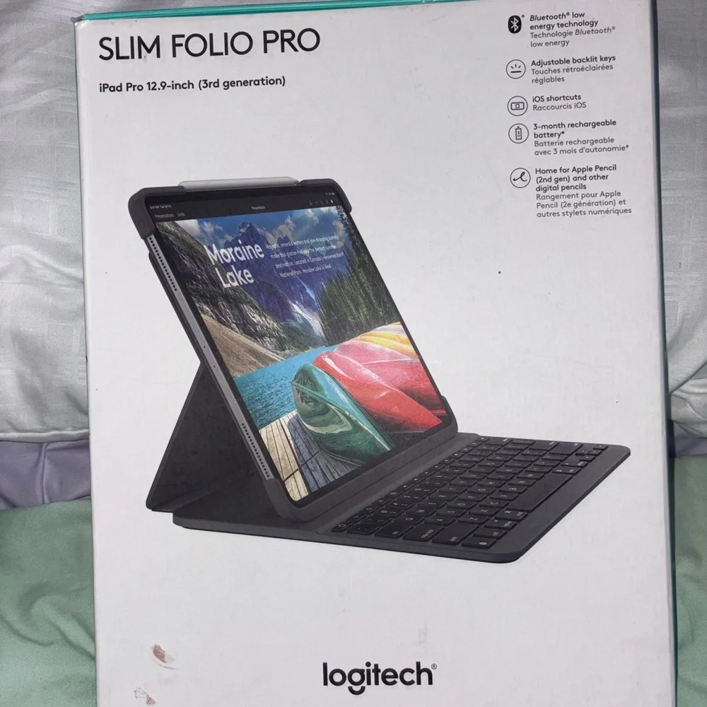 Logitech Slim Folio Pro for iPad Pro 12.9-inch - Gray