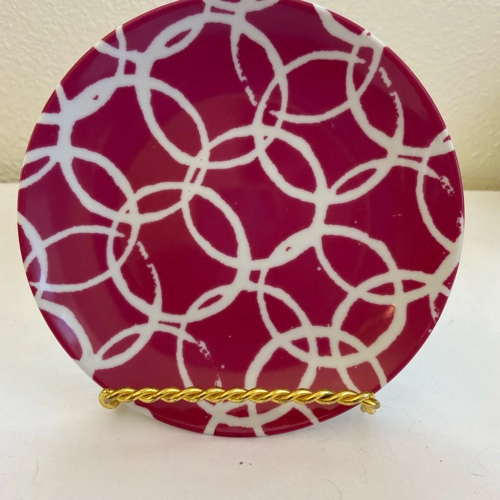 (4) Crate&Barrel cocktail plates
